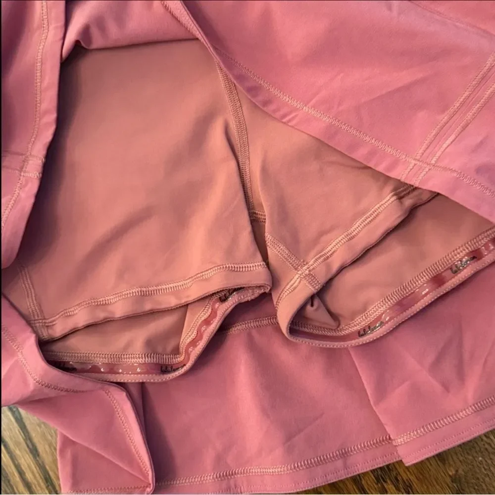 New Lululemon Pace Rival Mid-Rise Skirt *Long Brier Rose Size 8